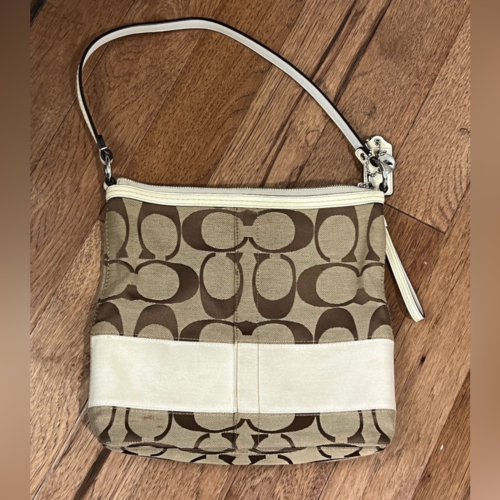 Coach Signature Stripe Hangbag